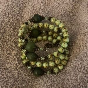 Green Beaded Bracelet